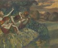 Quatre danseurs Impressionnisme danseuse de ballet Edgar Degas